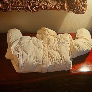 North Face Goose Down Permance Jaxket. With hood, snow skirt, air flaps, etc.